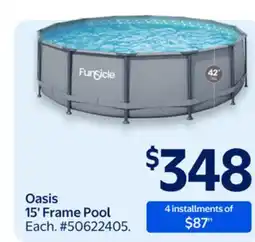 Walmart Oasis 15 Frame Pool offer