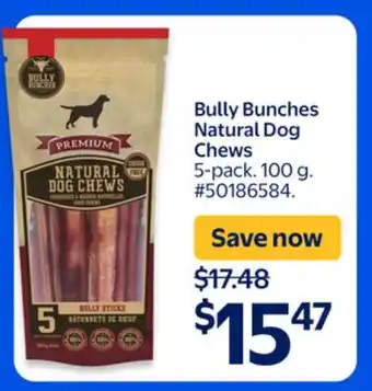 Walmart Bully Bunches Natural Dog Chews offer