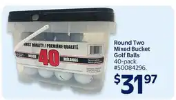 Walmart Round Two Mixed Bucket Golf Balls offer