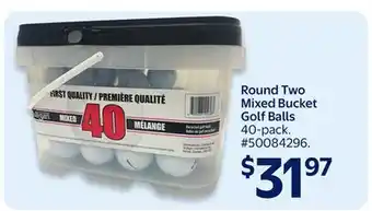 Walmart Round Two Mixed Bucket Golf Balls offer