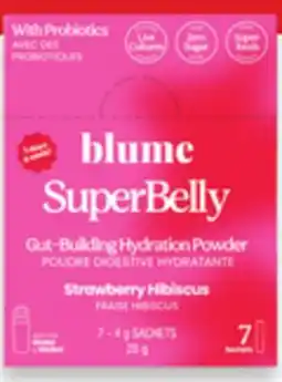Walmart Blume SuperBelly Strawberry Hibiscus Hydration Powder offer