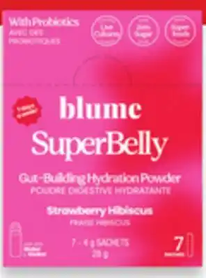 Walmart Blume SuperBelly Strawberry Hibiscus Hydration Powder offer
