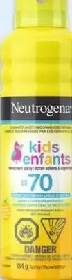 Walmart Neutrogena Kids Sunscreen Spray SPF 70 184 g offer