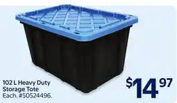 Walmart 102 L Heavy Duty Storage Tote offer