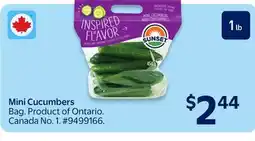 Walmart Mini Cucumbers offer