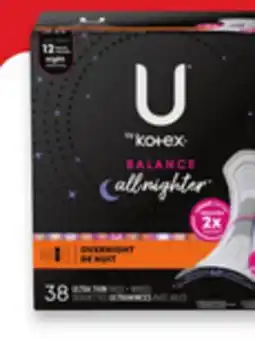 Walmart U by Kotex Jumbo Pack Premium Pads, Tampons or Liners offer