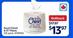 Walmart Royal Chinet 8.75 Plates offer
