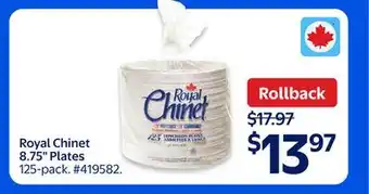 Walmart Royal Chinet 8.75 Plates offer