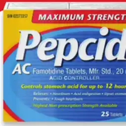 Walmart Pepcid AC 25s offer