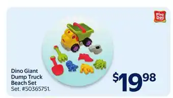 Walmart Dino Giant Dump Truck Beach Set offer