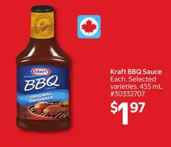 Walmart Kraft BBQ Sauce offer