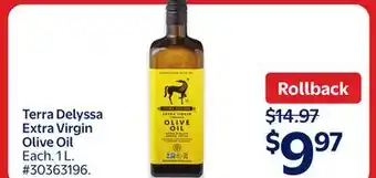 Walmart Terra Delyssa Extra Virgin Olive Oil offer