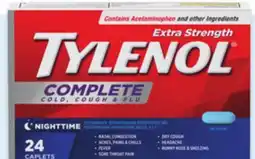 Walmart Tylenol Complete Cold, cough & Flu 24s offer