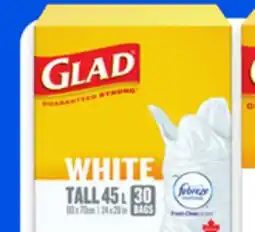 Walmart Glad White Kitchen Garbage Bags offer