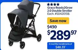 Walmart Graco Ready2Grow 2.0 Double Stroller offer