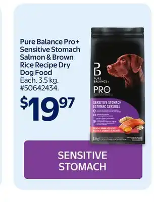 Walmart Pure Balance Pro+ Sensitive Stomach Salmon & Brown Rice Recipe Dry Dog Food offer