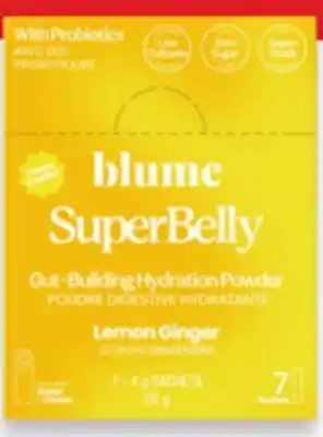 Walmart Blume SuperBelly Lemon Ginger Hydration Powder offer