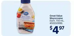 Walmart Great Value Mayonnaise offer