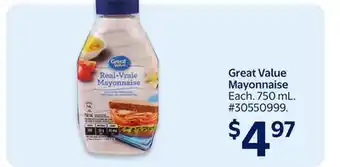Walmart Great Value Mayonnaise offer