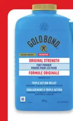 Walmart Gold Bond Healing Foot 113 g or Powder 283 9 offer