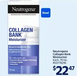 Walmart Neutrogena Collagen Bank Moisturizer offer