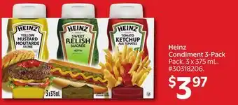 Walmart Heinz Condiment 3-Pack offer