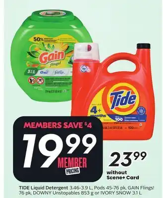 Sobeys TIDE Liquid Detergent offer