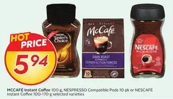 Sobeys MCCAFÉ Instant Coffee offer