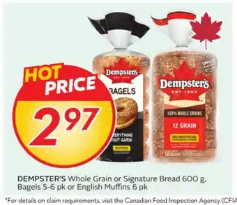 Sobeys Whole Grain or Signature Bread offer