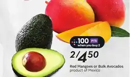 Sobeys Red Mangoes or Bulk Avocados offer