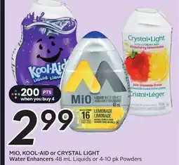 Sobeys MIO, KOOL-AID or CRYSTAL LIGHT Water Enhancers offer