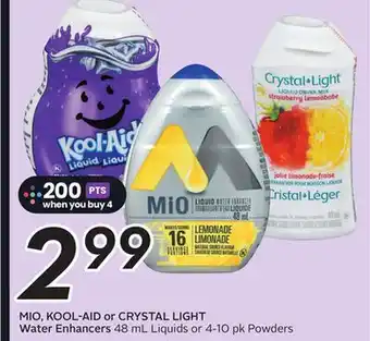 Sobeys MIO, KOOL-AID or CRYSTAL LIGHT Water Enhancers offer