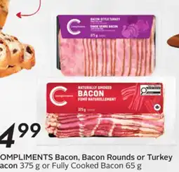 Sobeys Bacon, Bacon Rounds or Turkey Bacon Fully Bacon offer