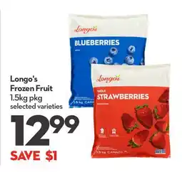 Longo's Frozen Fruit offer