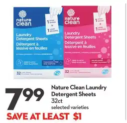 Longo's Nature Clean Laundry Detergent Sheets offer