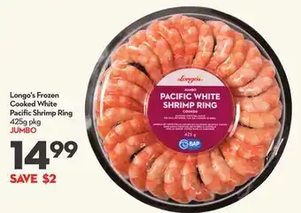 Longo's Longo's Frozen Cooked White Pacific Shrimp Ring offer