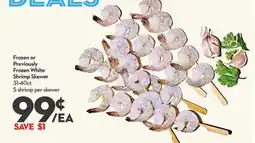 Longo's Frozen or Previously Frozen White Shrimp Skewer offer