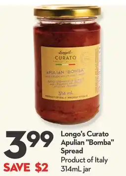 Longo's Curato Apulian Bomba Spread offer