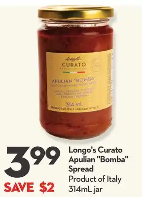 Longo's Curato Apulian Bomba Spread offer