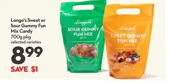 Longo's Sweet or Sour Gummy Fun Mix Candy offer