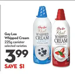 Longo's Whipped Cream offer