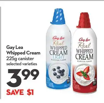 Longo's Whipped Cream offer