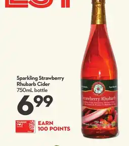 Longo's Sparkling Strawberry Rhubarb Cider offer