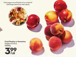 Longo's Fresh Peaches or Nectarines offer