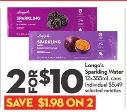 Longo's Longo's Sparkling Water offer