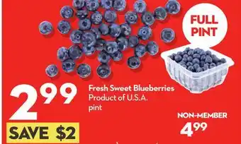 Longo's Fresh Sweet Blueberries offer