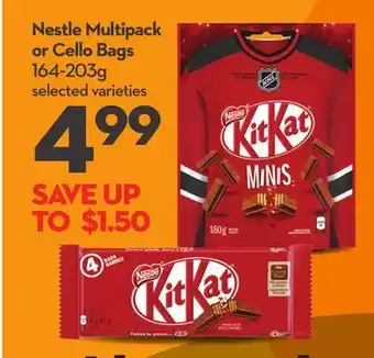 Longo's Nestle Multipack or Cello Bags offer