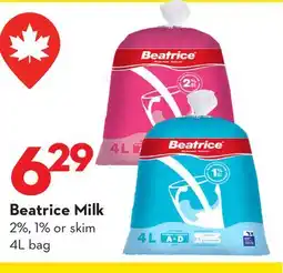 Longo's Beatrice Milk offer