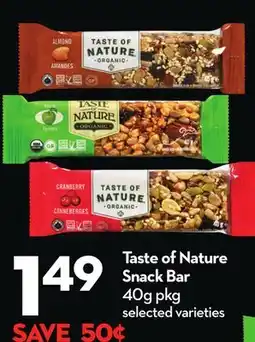 Longo's Taste of Nature Snack Bar offer