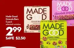 Longo's Made Good Granola Bars offer